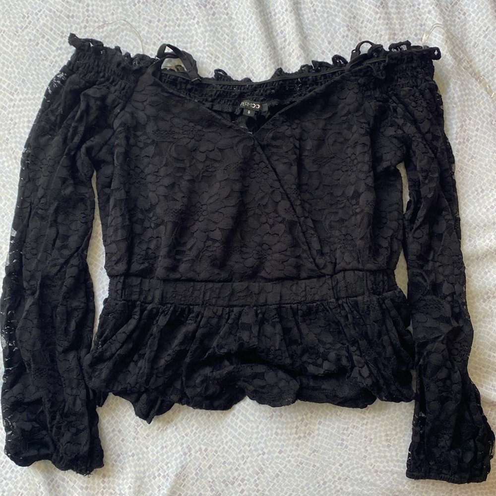 Black Lace Long Sleeve